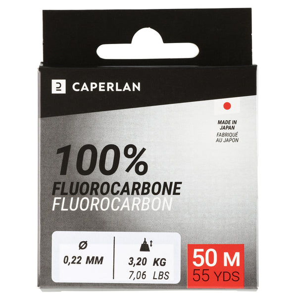 Caperlan Fishing Line Fluorocarbon 100% 50 M