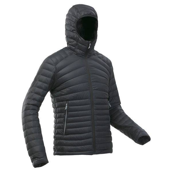 Forclaz Men s MT100 Hooded Down Puffer Jacket in Black Size Small