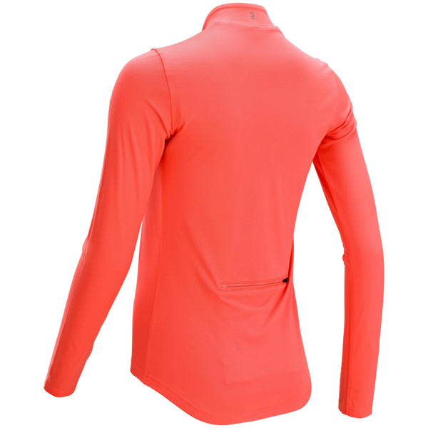 100 Long Sleeved Road Cycling Jersey Women s Decathlon