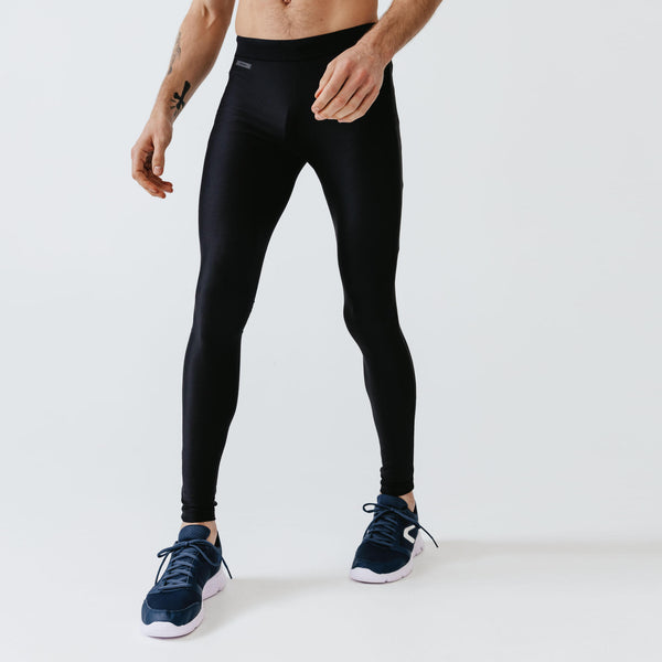 bitter Baleinwalvis te binden Men's Running Breathable Long Tights Dry - black | Decathlon