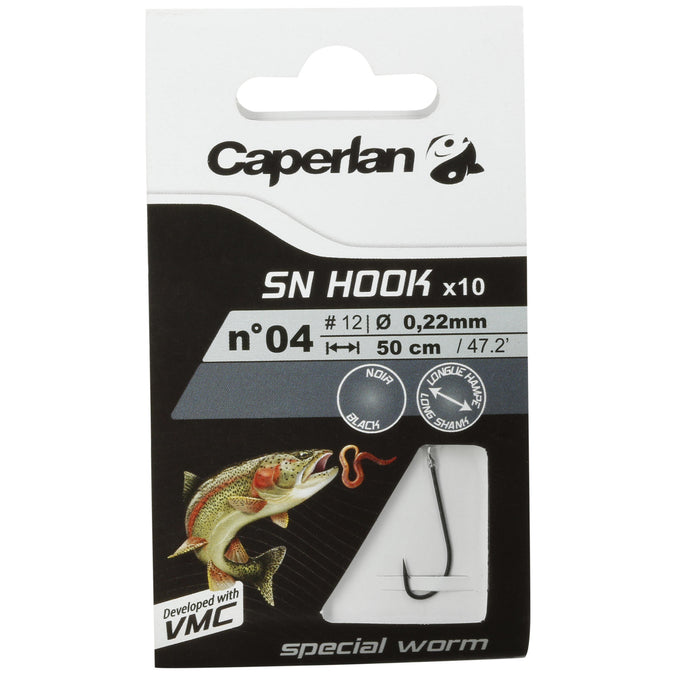Caperlan Rigged Trout Fishing Worm Hook