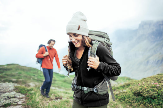 Women's Fleece Hiking Sweatshirt - MH 120 Black - [EN] graphite black -  Quechua - Decathlon