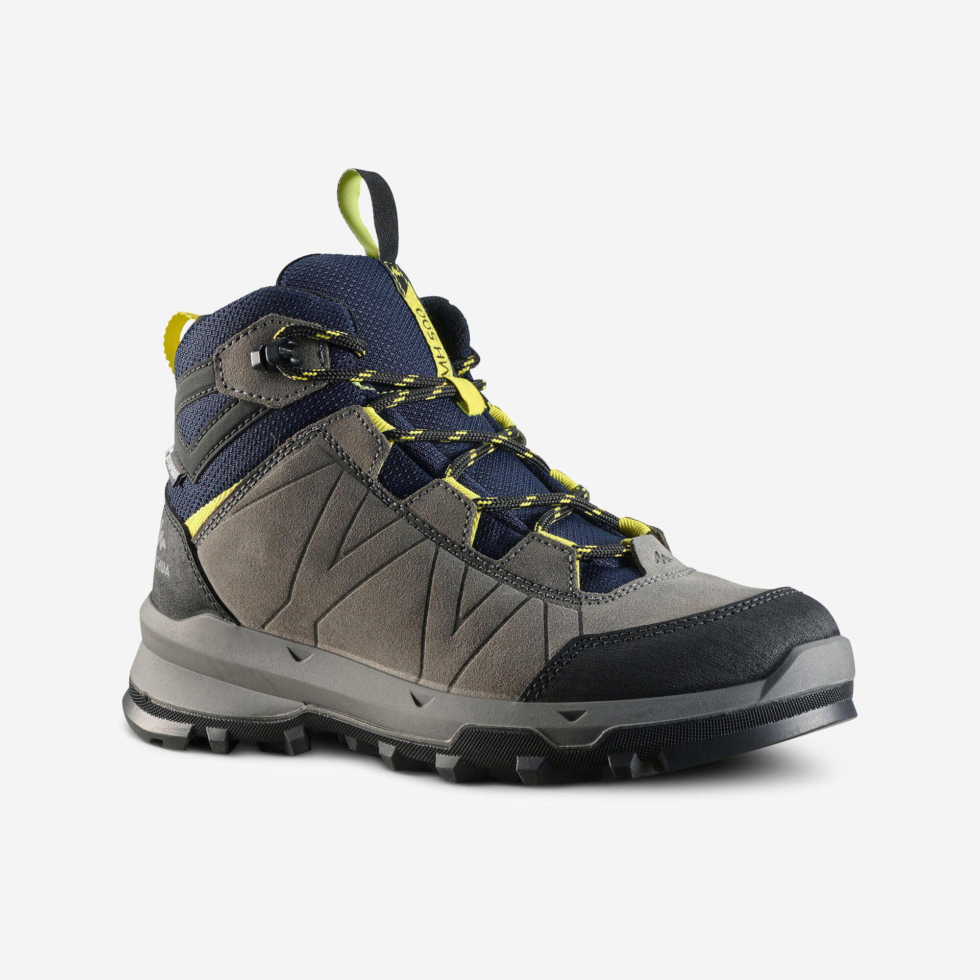 Quechua Kids Waterproof Mountain Walking Boots 10 6 MH500 Blue Grey Decathlon