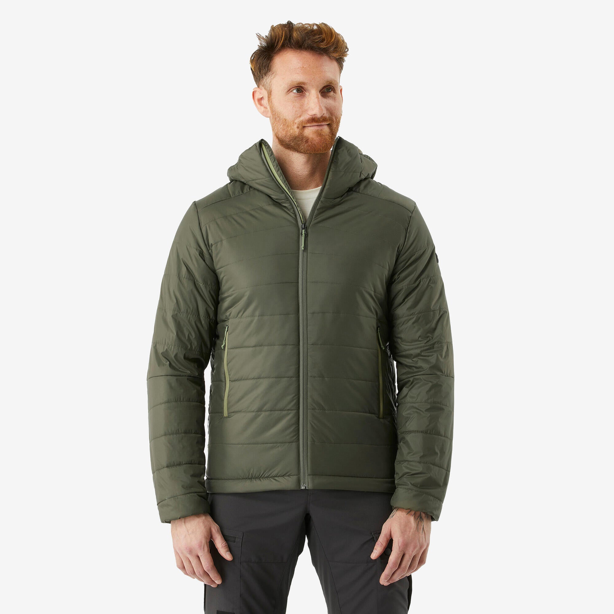 Forclaz Men s MT100 Hooded Synthetic Jacket Decathlon