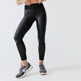 Women's Running/Jogging Pants - Warm 500 Black - Black - Kalenji - Decathlon