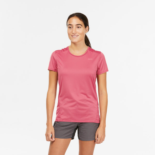 Quechua Women's Mountain Walking Short-Sleeved T-Shirt MH100 | Decathlon