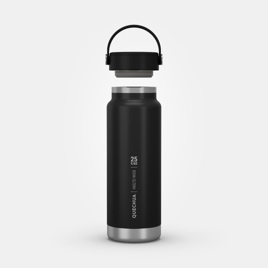 Quechua Double Wall Insulated Wide Mouth Stainless Steel Water Bottle 