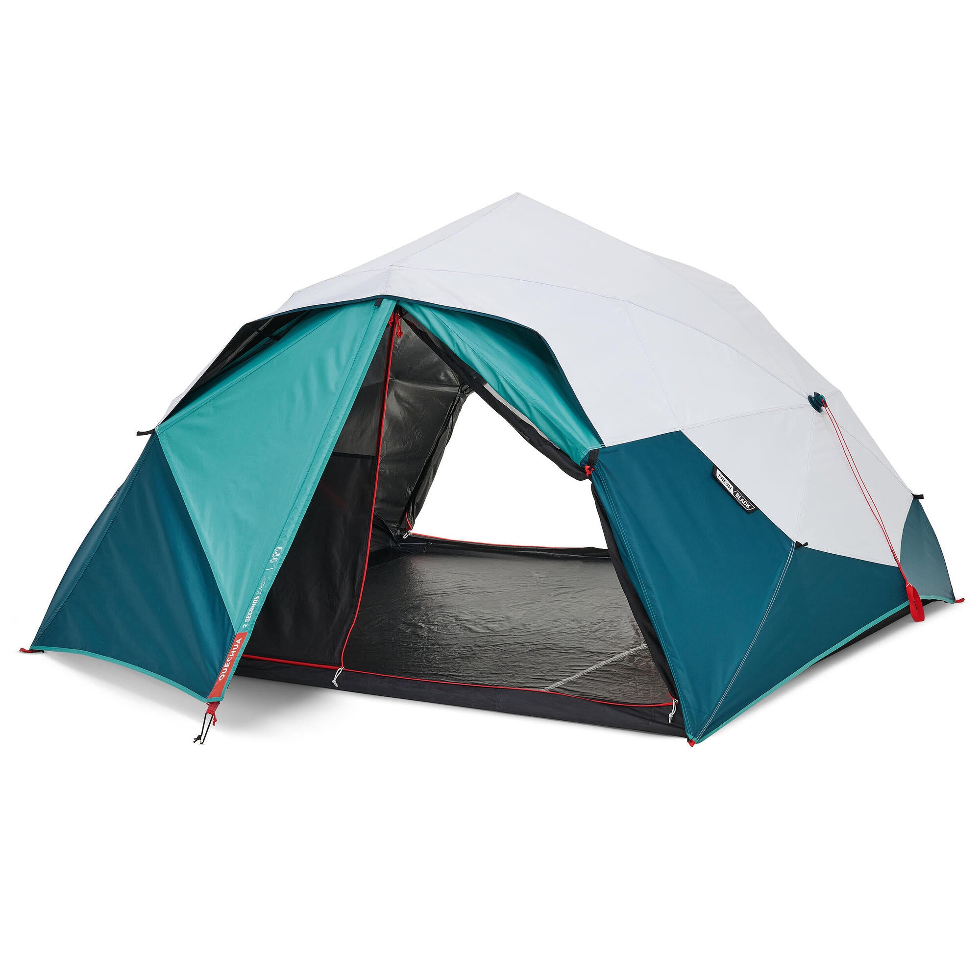 Quechua 2 Second Easy Fresh & Black Waterproof Pop Up Camping Tent 3 P |  Decathlon