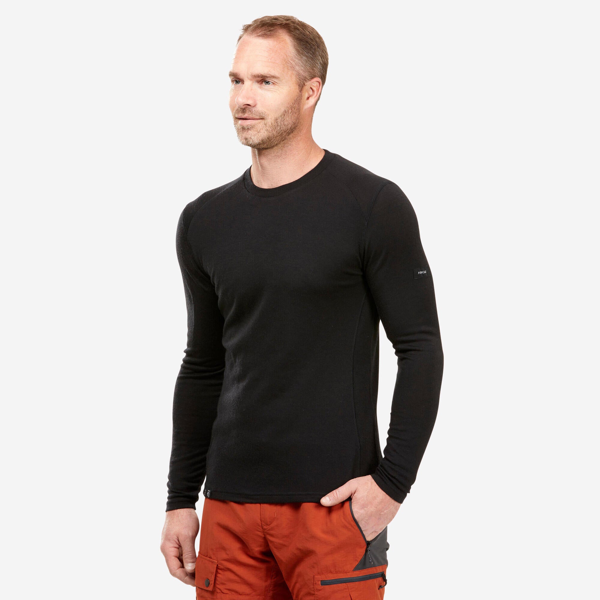 Forclaz Men s MT500 Long sleeve 100 Merino Wool T shirt Decathlon