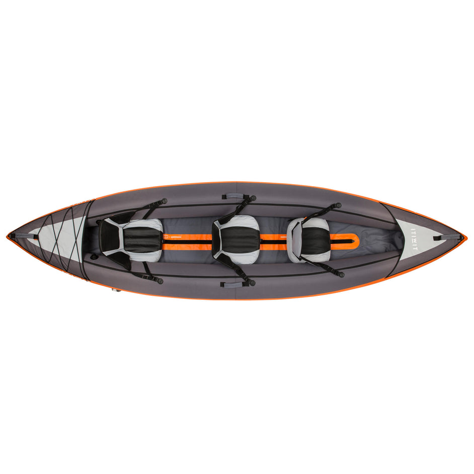 Itiwit Inflatable Recreational Touring Kayak 2 Or 3 Person Decathlon