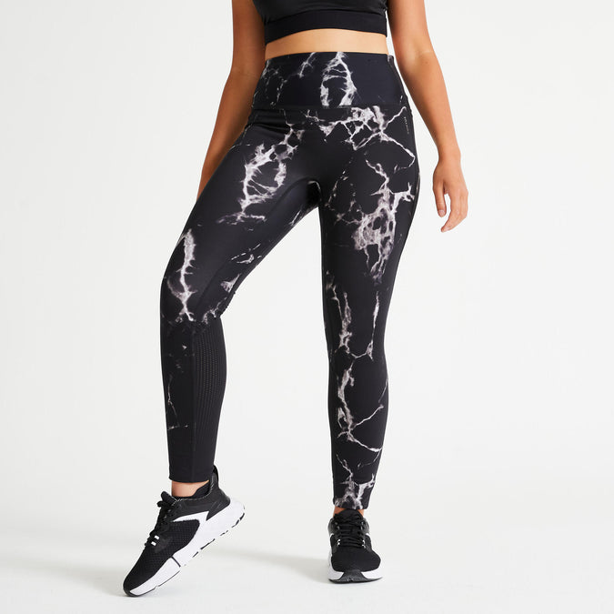 Women's Athletic Leggings Featuring Marble Print Accents. (6 Pack) - High  Waist Design - Spandex Compression Fit - Breathable, Moisture Wicking  Fabric - 7/8 Length - 88% Polyester, 12% Spandex - 6