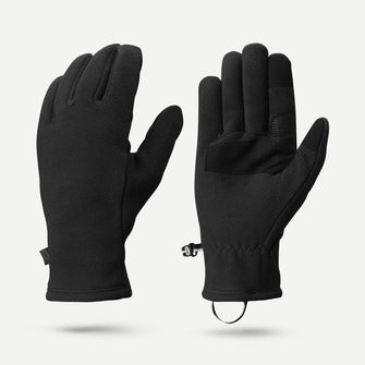 
Forclaz Adult mountain Backpacking fleece gloves - MT500 Black,  Image  of 