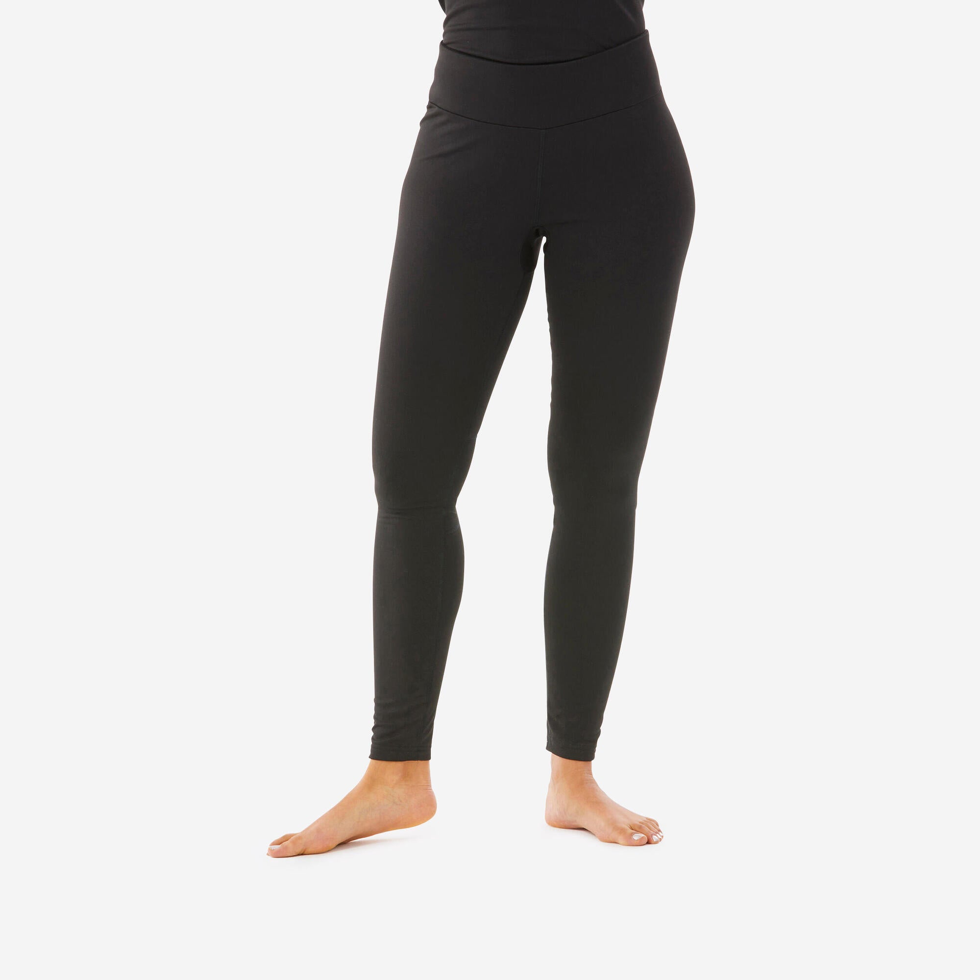 Wedze Women's Ski Base Layer Bottoms - BL 500 - Black