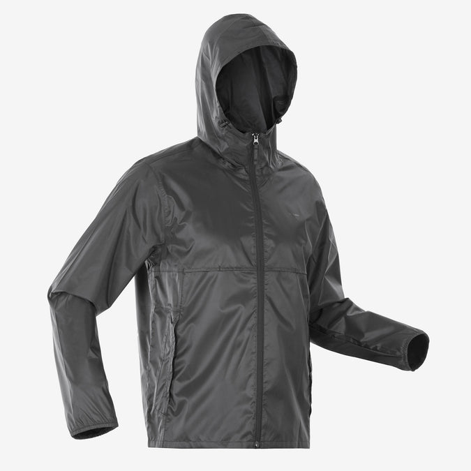 Quechua Men's Raincut Fullzip Waterproof Rain Jacket | Decathlon