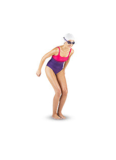 Women's 1-piece Swimsuit Tas Mexa - Black - Decathlon