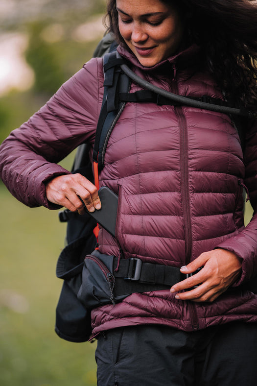 Decathlon Quechua Puffer Vest Hybrid Jacket Womens Size M Scarlet