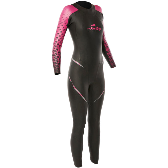 middernacht echo Drijvende kracht Women's Swimming Cold Water Neoprene Wetsuit 4/2 mm OWS 900 | Decathlon